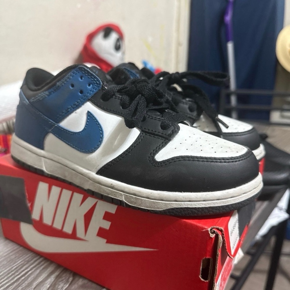 Nike Kids' Sneakers in Black, Blue, and White